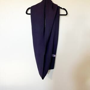 Lululemon wool blend‎ knit circle infinity scarf purple reversible